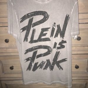 Philipp Plein Swarovski Skull Cotton Tshirt